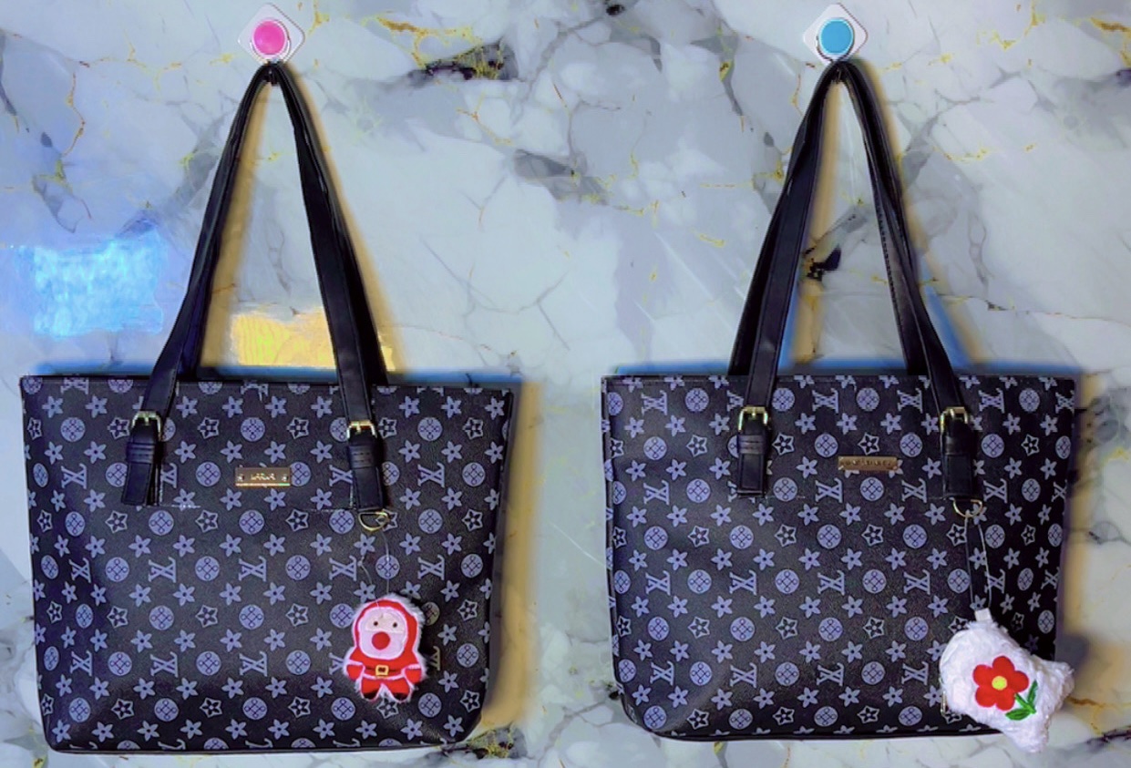 img_2738 Our biggest tote bags in L V black - Image 1